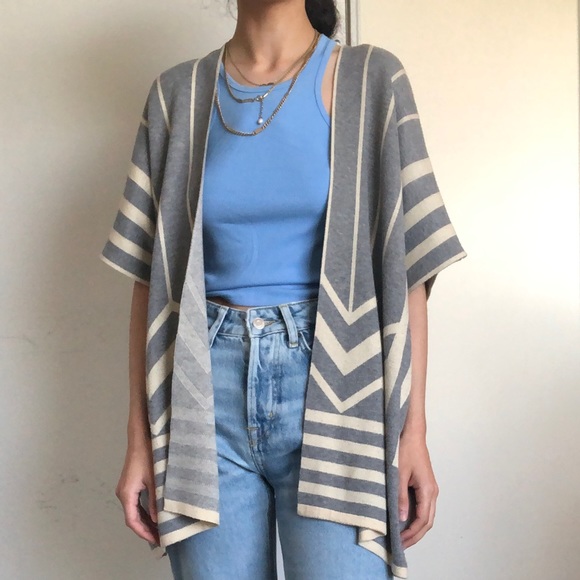 Vintage La fée Verte Knit Sweater Cape - Picture 10 of 12